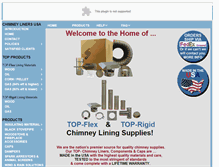 Tablet Screenshot of chimneylinersusa.com